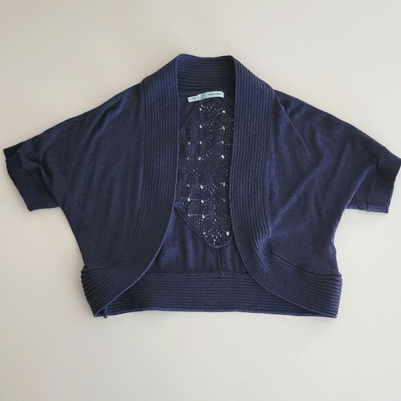 Maurices Cropped Short Sleeve Cardigan Size Large - Picture 1 of 3